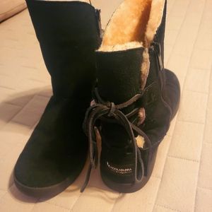 Koolaburra Black Suede Ankle Boots Size 9